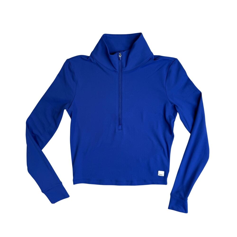 Vuori Studio Half Zip Pullover Blue Copenhagen Shirt Top XS